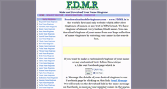 Desktop Screenshot of freedownloadmobileringtones.com